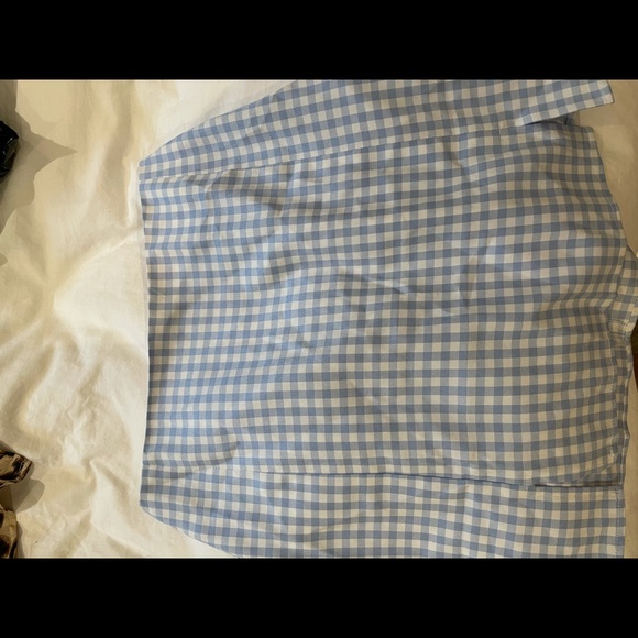Blue plaid mini skirt - Picture 2 of 4
